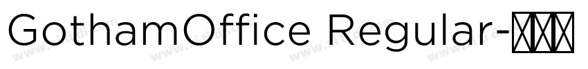 GothamOffice Regular字体转换
